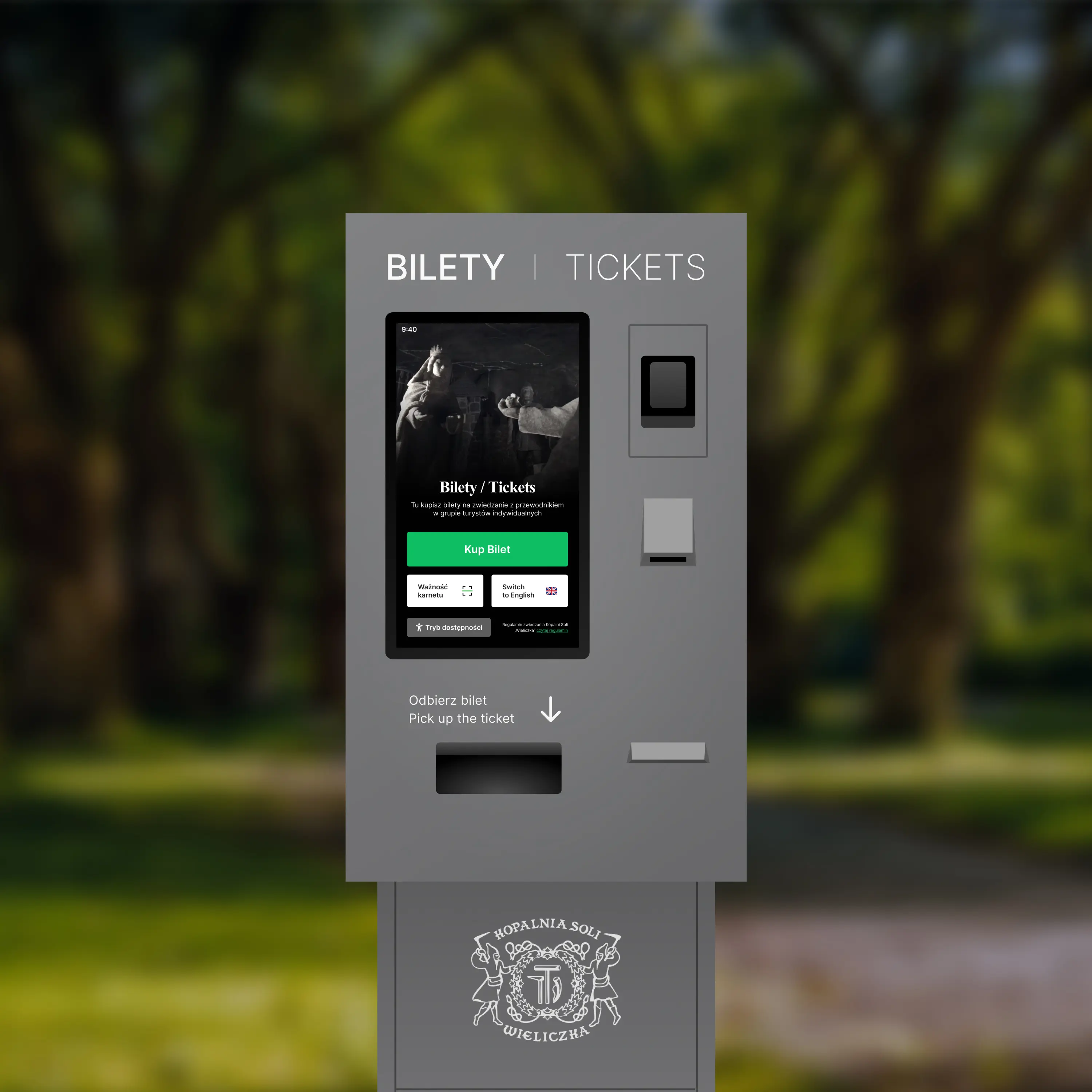 Nowy interfejs automatów biletowych w Kopalni Soli „Wieliczka"